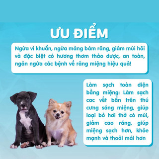 Nước xịt vệ sinh răng miệng chó mèo Dental Spay M-pets chai118ml tan mảng bám ngừa sâu răng vi khuẩn