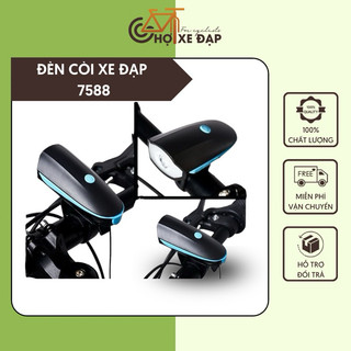 Đèn Còi Xe Đạp 7588 Chính Hãng Cao Cấp Kháng Nước, 4 Chế Độ Sáng Dung Lượng Pin 1200mAH