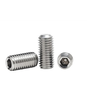 20 cái M6,M8,M10 Vít trí đầu bằng, lục giác chìm không đầu inox304