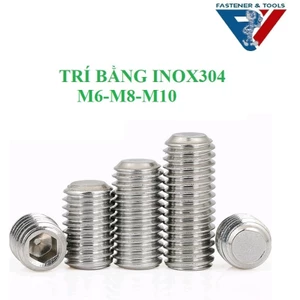20 cái M6,M8,M10 Vít trí đầu bằng, lục giác chìm không đầu inox304