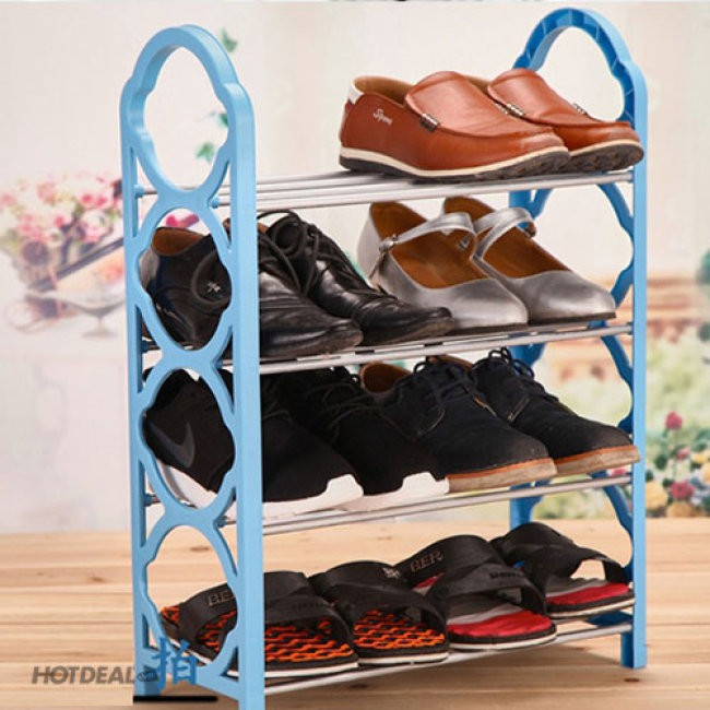 Giá để giày dép 4 tầng nhiều màu chắc chắn (giao màu ngẫu nhiên)