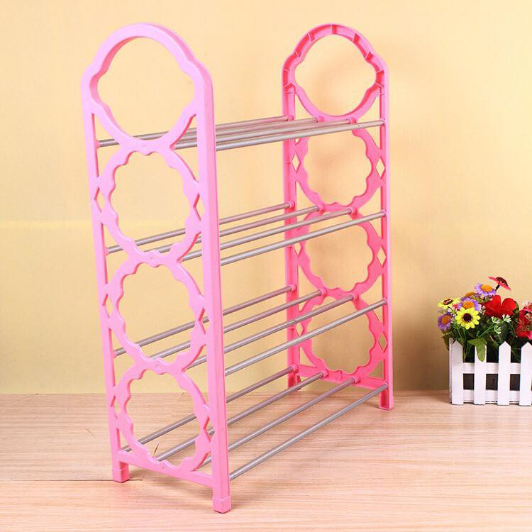Giá để giày dép 4 tầng nhiều màu chắc chắn (giao màu ngẫu nhiên)