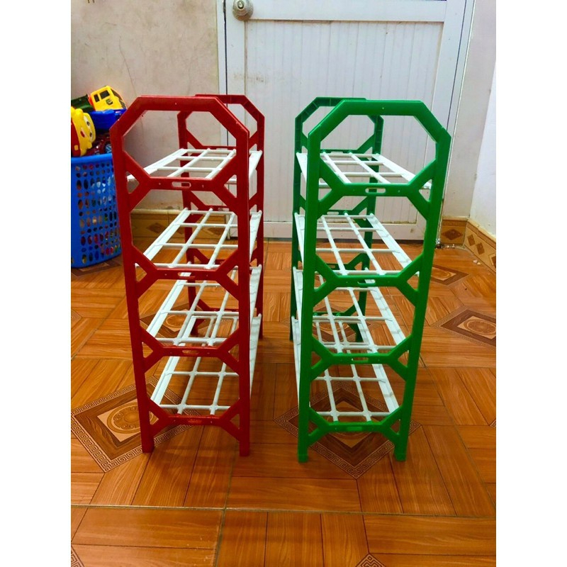 Giá để giày dép 4 tầng nhiều màu chắc chắn (giao màu ngẫu nhiên)