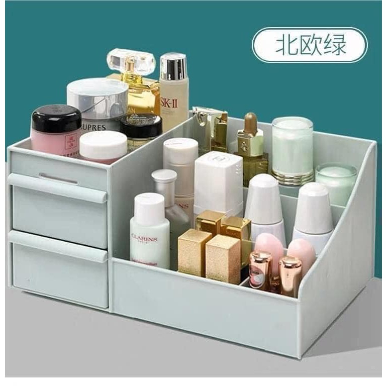 Kệ mỹ phẩm nhựa 3 tầng bền đẹp có ngăn kéo