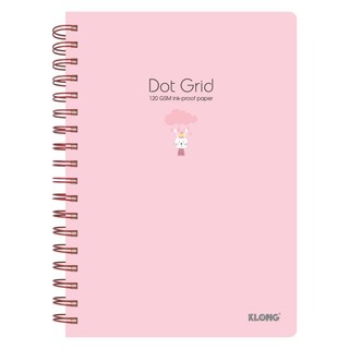KLONG - Sổ Dot Grid lò xo kép B5¯ 200 trang 120/76; MS: 960 ♥ Sổ ruột chấm bìa pastel xinh xắn hssv quà tặng