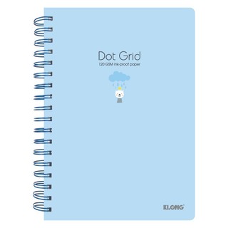 KLONG - Sổ Dot Grid lò xo kép B5¯ 200 trang 120/76; MS: 960 ♥ Sổ ruột chấm bìa pastel xinh xắn hssv quà tặng