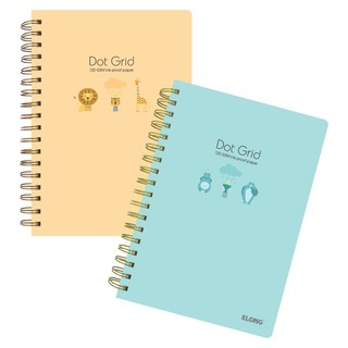 KLONG - Sổ Dot Grid lò xo kép B5¯ 200 trang 120/76; MS: 960 ♥ Sổ ruột chấm bìa pastel xinh xắn hssv quà tặng