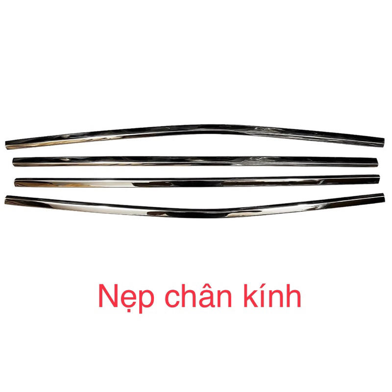 Bộ ốp nẹp viền chân Kính + cong kính inox Xe #Mitsubishi Xforce đời 2024 2025 mới (Hàng cao cấp)