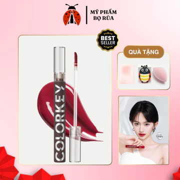 [Date 2027] Son Tint Bóng COLORKEY Glasting Watertint dạng lỏng lâu trôi glasting water tint 1.7g