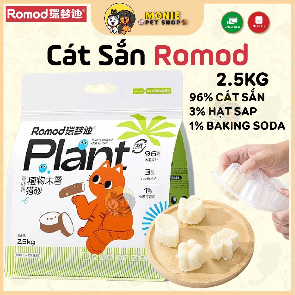 [Hoả tốc] Cát sắn baking soda Romod 3 trong 1, khử mùi, không dính đáy ...