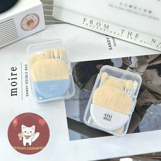 [XIXI] Set 6 Cọ Mắt/Má XIXI Kèm Hộp Đựng Trong Suốt Nhỏ Gọn Tiện Lợi X772