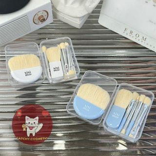 [XIXI] Set 6 Cọ Mắt/Má XIXI Kèm Hộp Đựng Trong Suốt Nhỏ Gọn Tiện Lợi X772