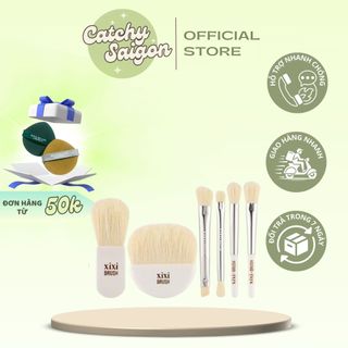 [XIXI] Set 6 Cọ Mắt/Má XIXI Kèm Hộp Đựng Trong Suốt Nhỏ Gọn Tiện Lợi X772