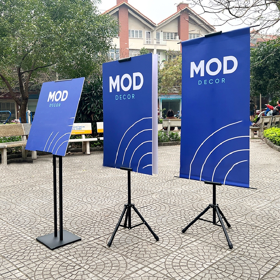 Standee Chữ H, Standee Chữ T, Kệ để poster, menu nhà hàng, quán ăn ...