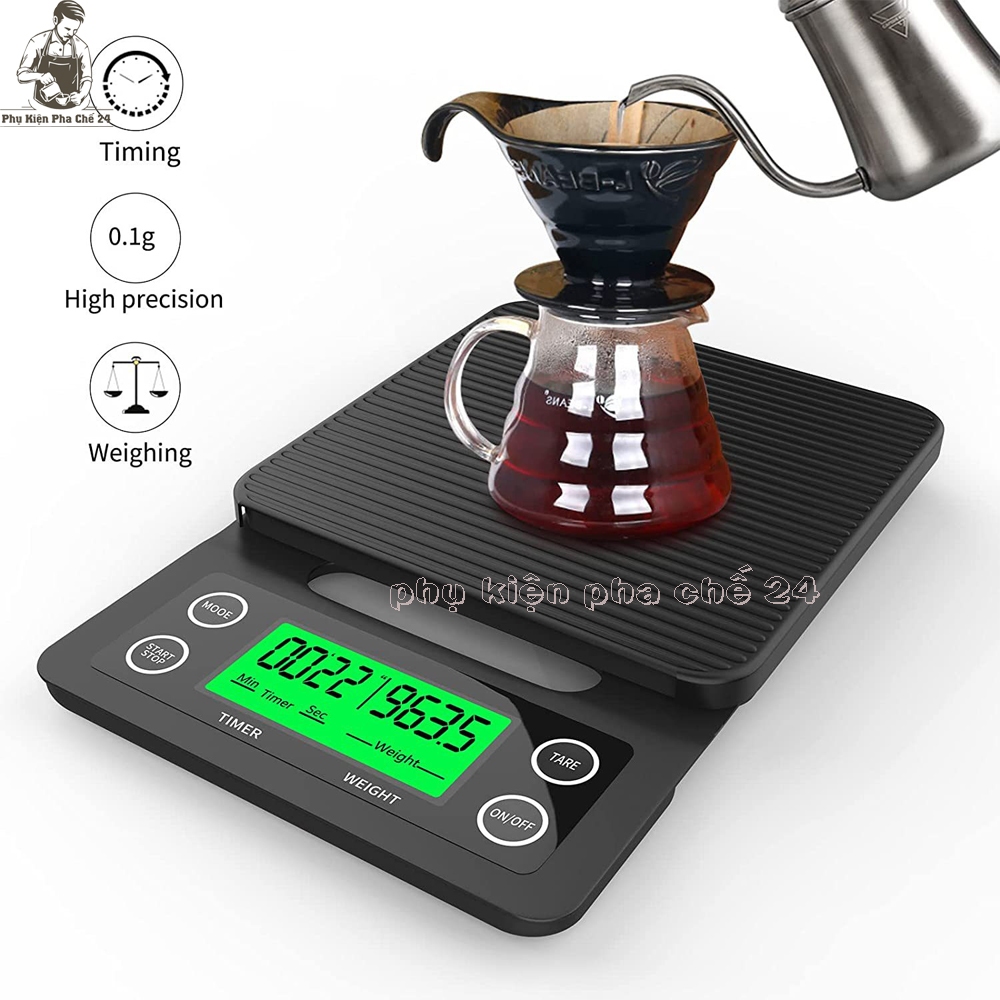 Cân Điện Tử Cao Cấp Timer Scale - Cân Pha Chế - Cân Nhà Bếp Màn Hình ...
