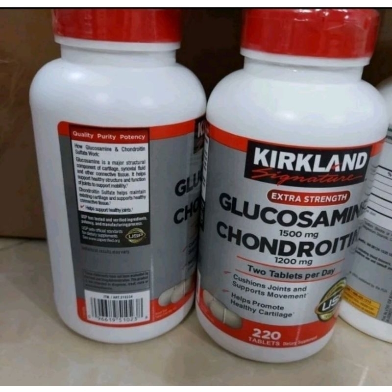《Date 2027》Glucosamine 1500mg Chondroitin 1200mg Kirkland 220 viên