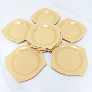 COMBO 10 Dĩa Phíp Vuông Nhựa Phíp Melamine Trường Thành 4 Size Màu Trắng, Nâu, Đen, Xanh Lá