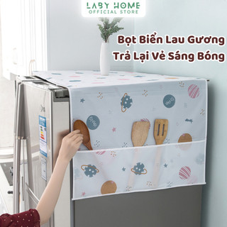Tấm Phủ Tủ Lạnh Chống Bụi, Khăn Vải Che Tủ Lạnh Máy Giặt Chất Liệu PVC KhônG Thấm Nước Hiện Đại