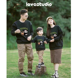 Áo gia đình thu đông,áo Hoodie Sweater mẫu Panda Trà Sữa chất Nỉ Bông 100% Cotton Premium đủ size Local Brand L66 [A010]