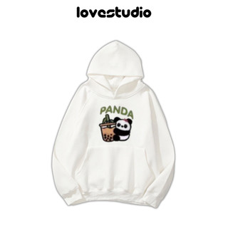 Áo gia đình thu đông,áo Hoodie Sweater mẫu Panda Trà Sữa chất Nỉ Bông 100% Cotton Premium đủ size Local Brand L66 [A010]
