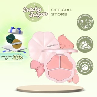[GOGO TALES] Bảng Phấn Má Hồng 3 Ô GOGO TALES Hoa Phấn Ngọt Ngào Among-Flower Pink Mist Powder Blusher (GT638)
