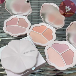 [GOGO TALES] Bảng Phấn Má Hồng 3 Ô GOGO TALES Hoa Phấn Ngọt Ngào Among-Flower Pink Mist Powder Blusher (GT638)