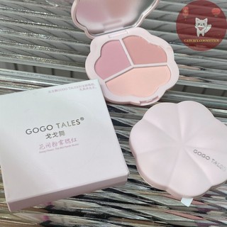 [GOGO TALES] Bảng Phấn Má Hồng 3 Ô GOGO TALES Hoa Phấn Ngọt Ngào Among-Flower Pink Mist Powder Blusher (GT638)