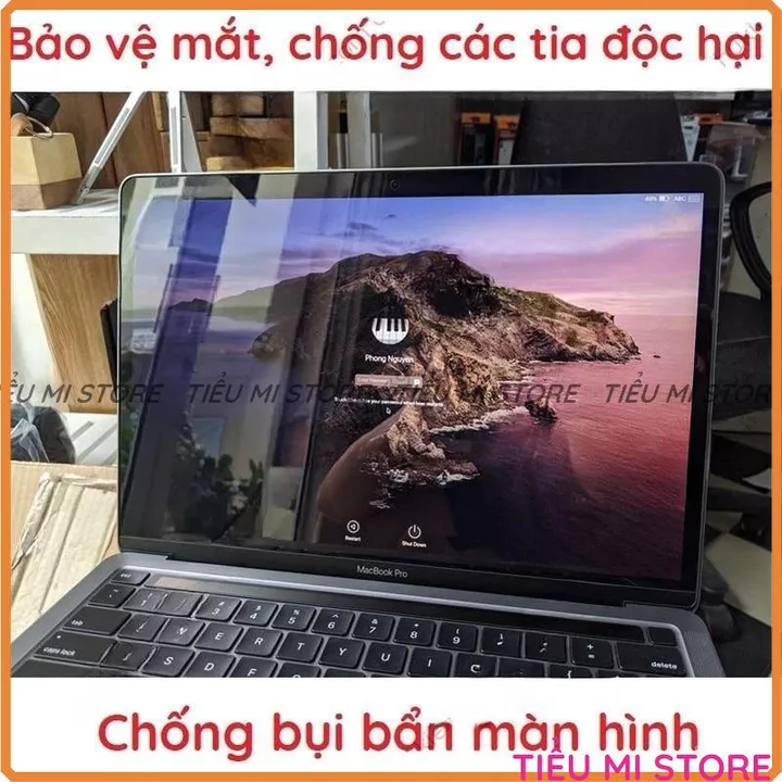 Dán cường lực màn hình macbook pro 2016 2017 2019 2020 2021 nano siêu trong chống trầy xước bảo vệ toàn diện màn hình