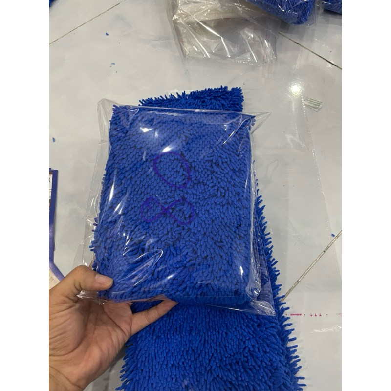 Tấm Lau Sàn Công Nghiệp Vải San Hô 80cm x 15cm