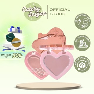 [GOGO TALES] Phấn Má Hồng Trái Tim Mini GOGO TALES Blooming Love, Flower Ripple Powder Blusher (GT627)