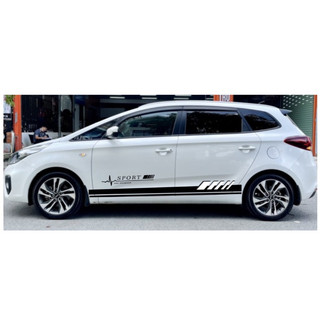 Tem 2 bên SƯờn Xe Ô Tô KIA RONDO,Team Decal oto Kia Carens