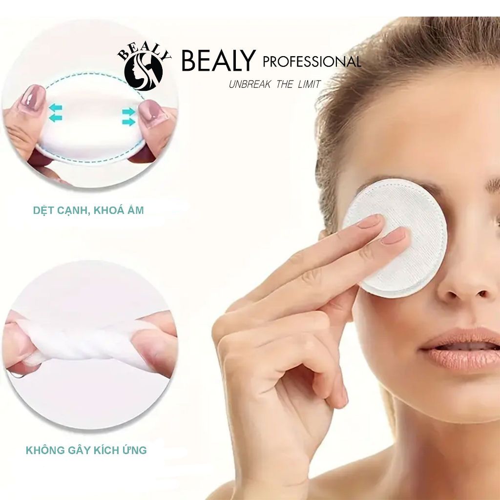Ảnh Combo 5 gói - Bông Tẩy Trang Cao Cấp 100 miếng, Siêu mịn siêu rẻ 3