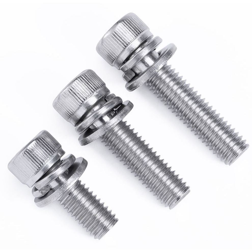 Ốc inox 304 M6 x 25 / 30 / 35mm bắt cầu thắng dĩa xe đạp ( cặp