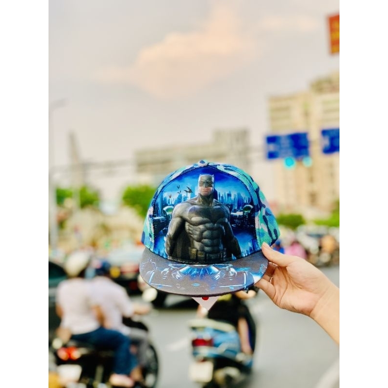 Mũ Batman in nổi 3D cao cấp