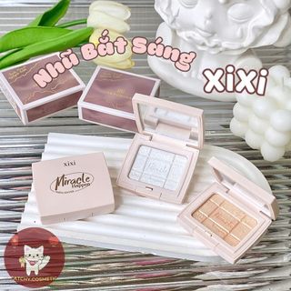 [XIXI] Highlight XIXI Đơn Sắc Kèm Gương Màu Hồng Nhạt Miracle Happen 4.8g (D-535)