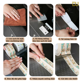 Băng keo chống thấm nước dán viền nhà bếp bồn rửa phòng tắm bản to