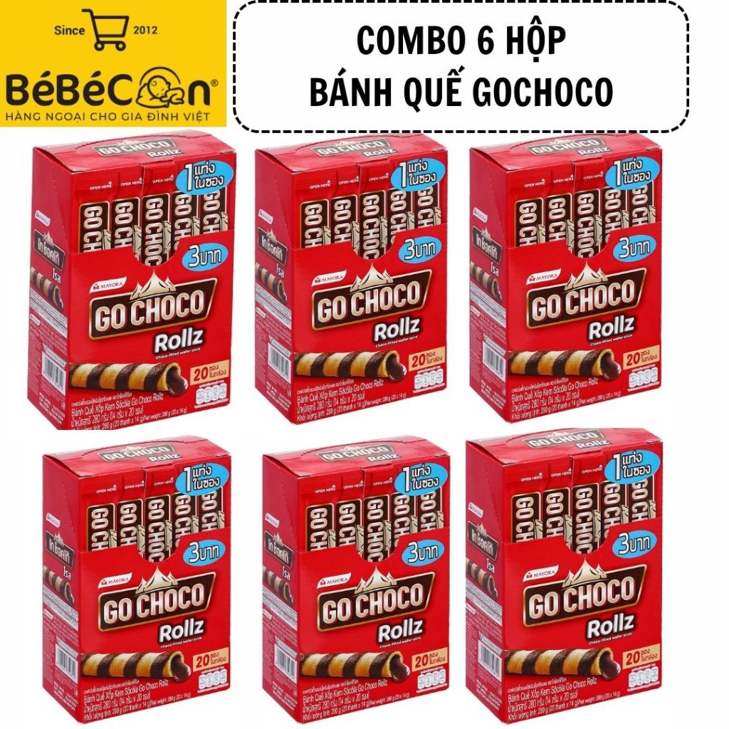 COMBO BÁNH QUẾ GO CHOCO,BÁNH QUẾ PHOMAI, BÁNH CHẤM SOCOLA GALLETIN ...