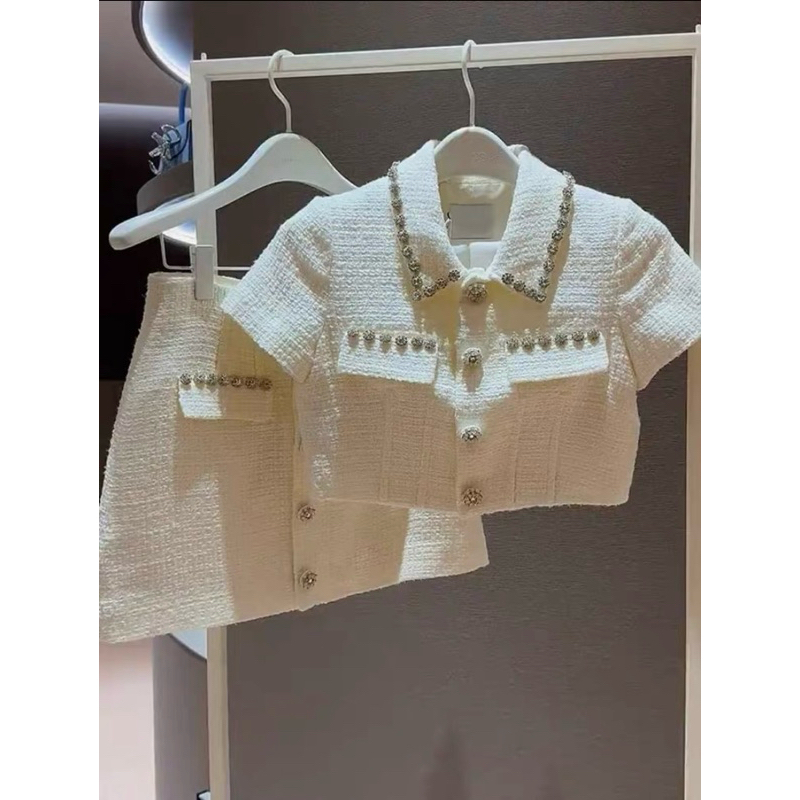 Sét Dạ Tweed Cao Cấp 2 Lớp Đính Ngọc Lấp Lánh – Đầm Kèm Áo Khoác Nữ Trẻ Trung Thanh Lịch, Đi Làm, Dự Tiệc, Hẹn Hò