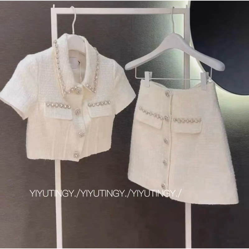 Sét Dạ Tweed Cao Cấp 2 Lớp Đính Ngọc Lấp Lánh – Đầm Kèm Áo Khoác Nữ Trẻ Trung Thanh Lịch, Đi Làm, Dự Tiệc, Hẹn Hò