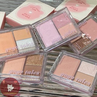 [GOGO TALES] Bảng Phấn Mắt và Má/Highlight 3 Ô GOGO TALES Dâu Hồng Ngọt Ngào, Sweet Eyeshadow Palette (GT644)