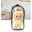 Túi bảo vệ búp bê 18cm- Labubu 18cm Túi chống bụi dễ thương có móc khóa và bông màu ngẫu nhiên (không búp bê