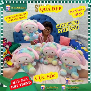 THÚ NHỒI BÔNG CON THỎ KUROMI MELODY CINNAMOROLL CẦU VÒNG - thú bông thú nhồi bông đồ chơi doll toy