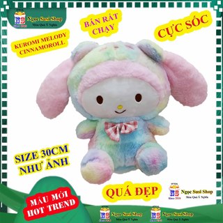 THÚ BÔNG CON THỎ KUROMI MELODY CINNAMOROLL CẦU VÒNG SIZE 30CM - gấu bông  đồ chơi doll toy NGỌC SUSI