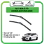 Gạt Mưa xe Honda Jazz 2015-2022, Gạt mưa Silicone theo xe. Bộ 2 cần gạt