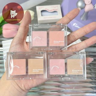 [GOGO TALES] Phấn Mắt/Má GOGO TALES 2 Ô Vỏ Trong Suốt Natural Bang Bang Eyelid Powder 2.8g (GT665)