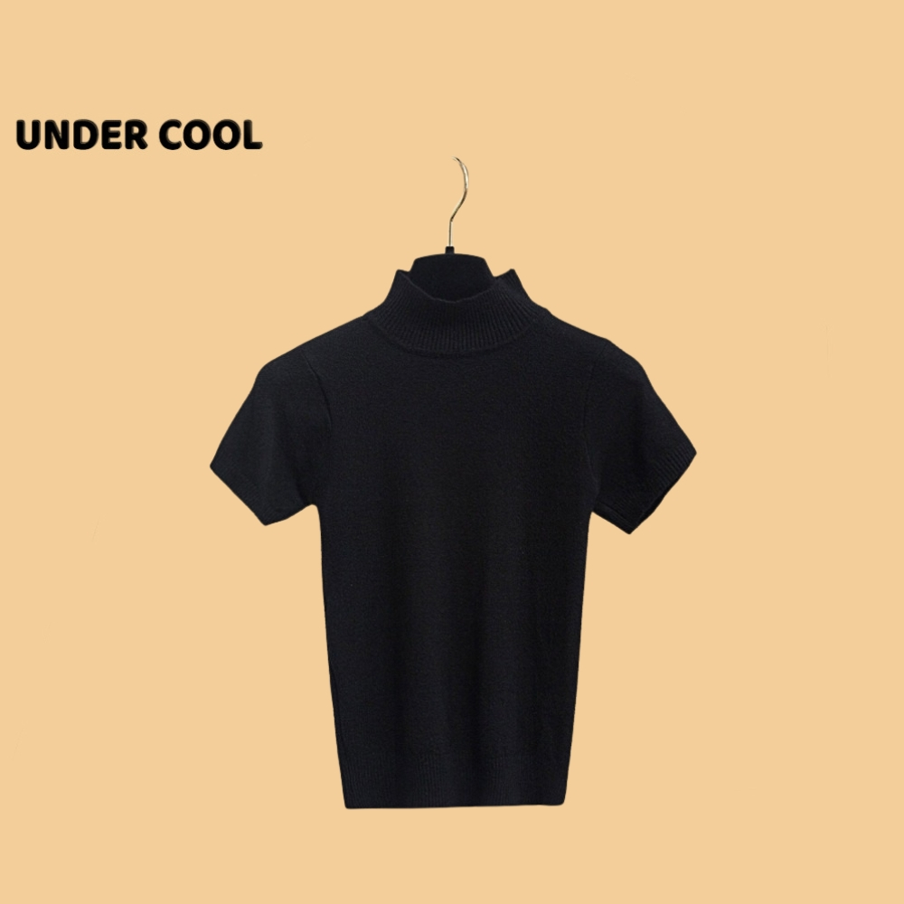 Áo Len Tay Hến UNDERCOOL Cổ 3 Phân Màu Trơn Co Giãn Form Ôm Body ACT22