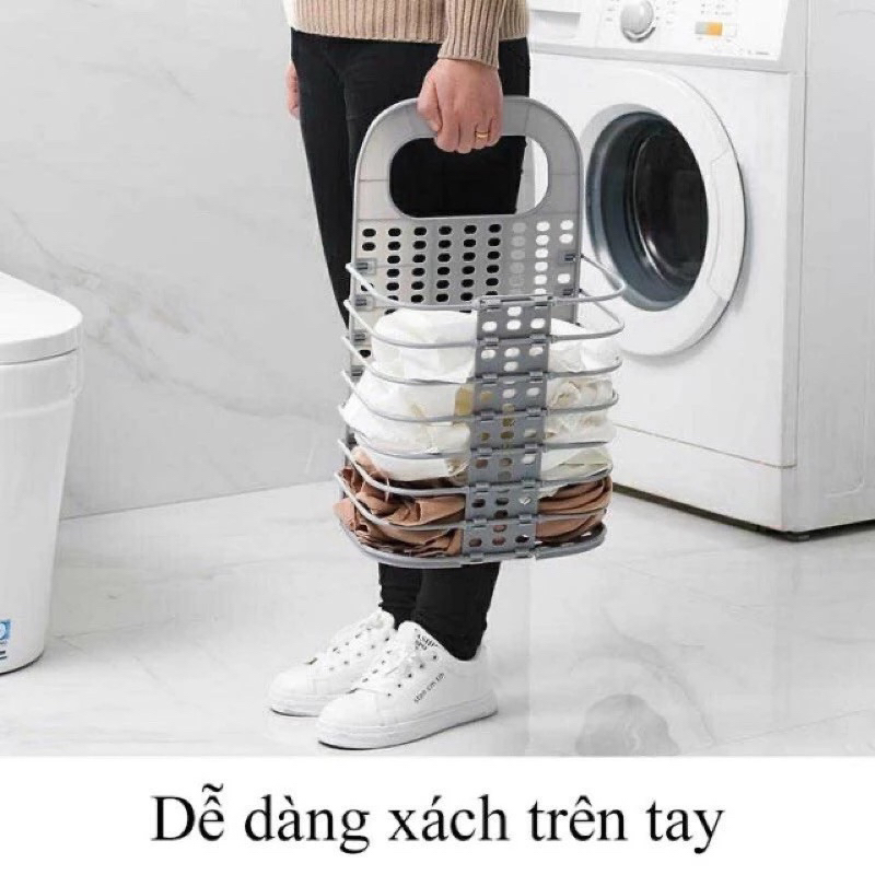 Giỏ đựng quần áo gấp gọn- Giỏ đựng quần áo tiện lợi việt Nhật