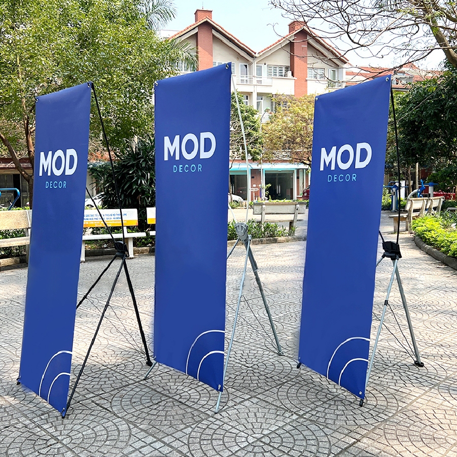 Chân Standee Chữ X, Khung Standee loại 3 chân dùng để treo ảnh quảng ...