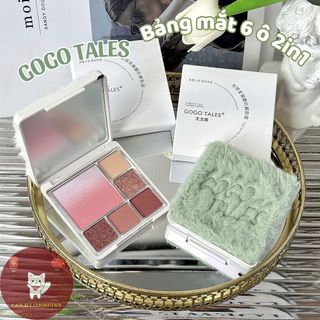 [GOGO TALES] Bảng Phấn Mắt GOGO TALES 6 Ô Kèm Má Hồng 2in1 Vỏ Lông Mềm Fluffy Soft Mist 14g (GT693)