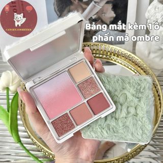 [GOGO TALES] Bảng Phấn Mắt GOGO TALES 6 Ô Kèm Má Hồng 2in1 Vỏ Lông Mềm Fluffy Soft Mist 14g (GT693)